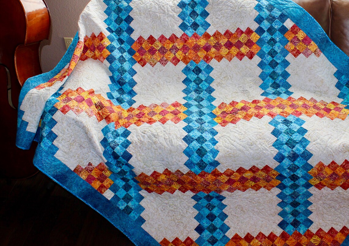 Irish Chain Quilt Pattern Braided Triple Irish Chain Etsy