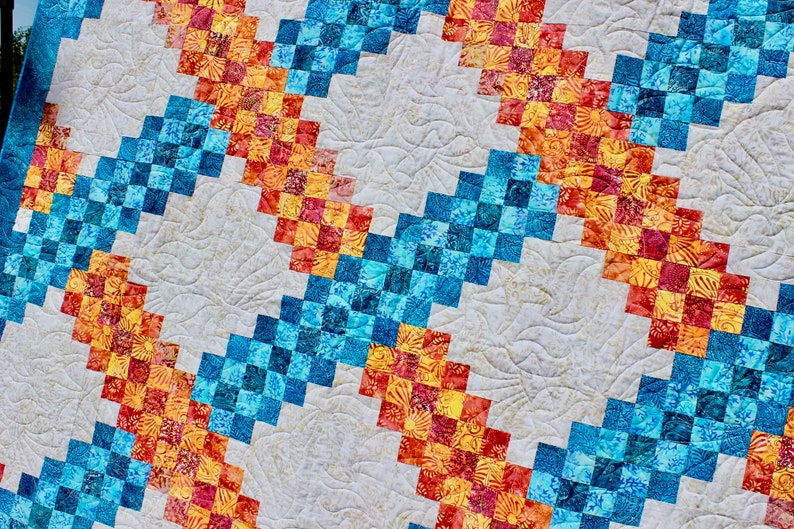 Irish Chain Quilt Pattern Braided Triple Irish Chain Etsy Canada