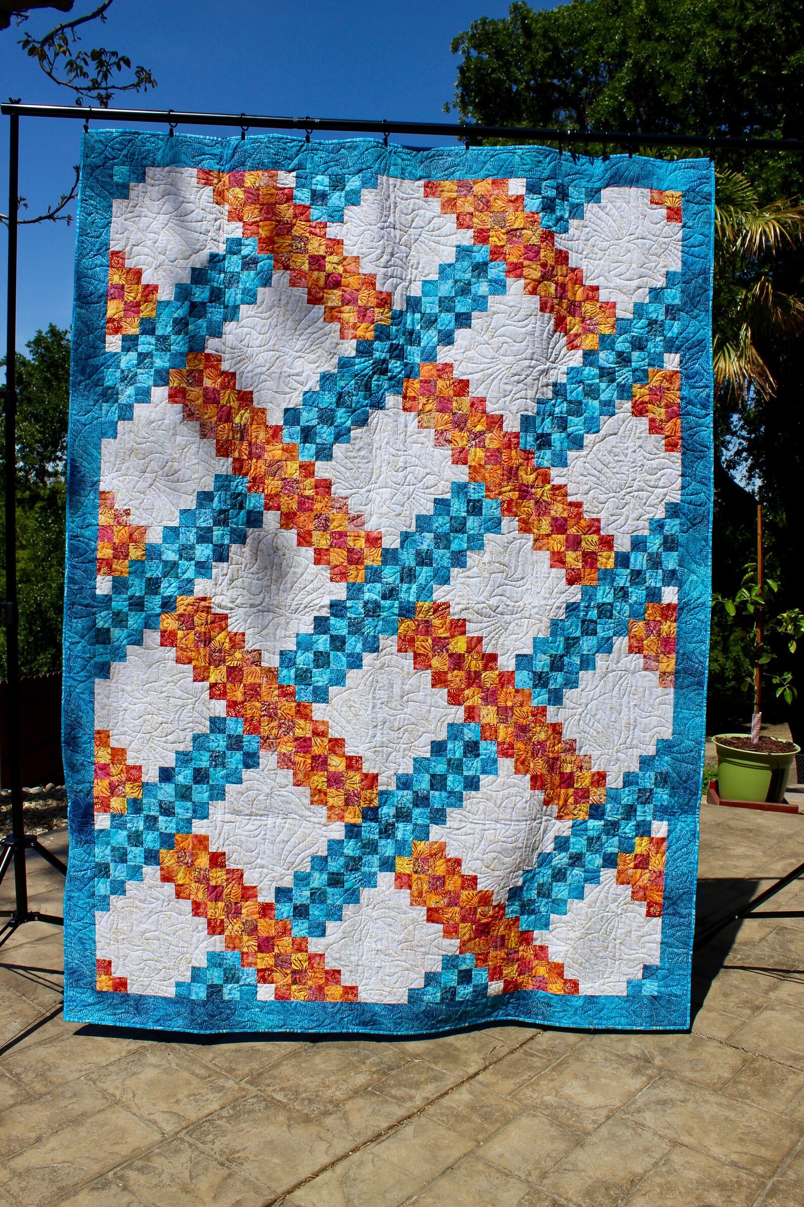Irish Chain Quilt Pattern Braided Triple Irish Chain Etsy