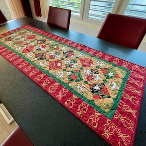 Christmas Runner and 4 placemats - PDF pattern