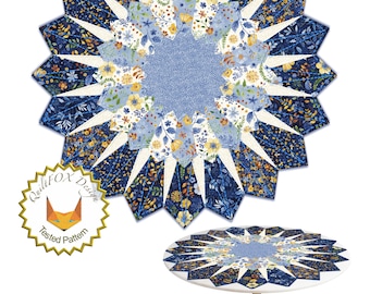 Dessus de table Dresden - 39 1/2 po de diamètre - Patron PDF