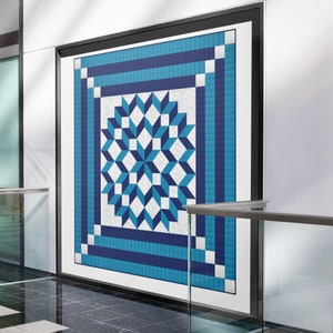 Quilt Pattern - Double Carpenters Star - Multiple sizes , PDF Download