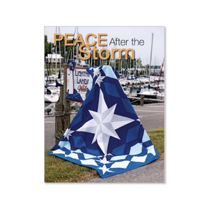 Compass Quilt pattern - Peace After the Storm - king size: 104&quot; x 104&quot; , PDF Download