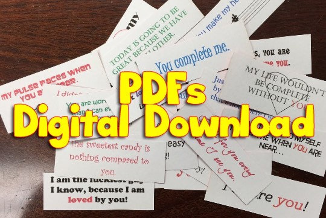 365 Days of NOTES Pdf,love Notes, Encouragement, Digital Download ...