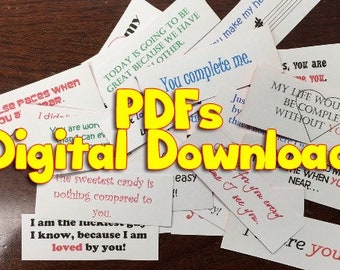 365 days of NOTES PDF,Love Notes, Encouragement, Digital Download Valentine's Day, Birthday, Anniversary Gift, Bible Notes, Fun Facts
