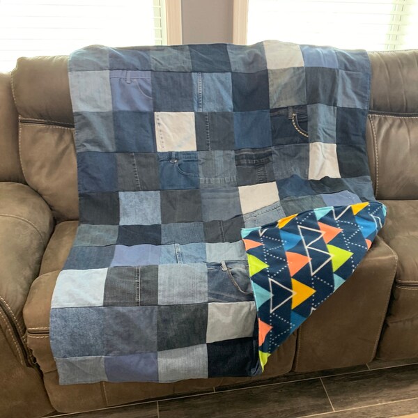 Blue Jean Quilt Etsy