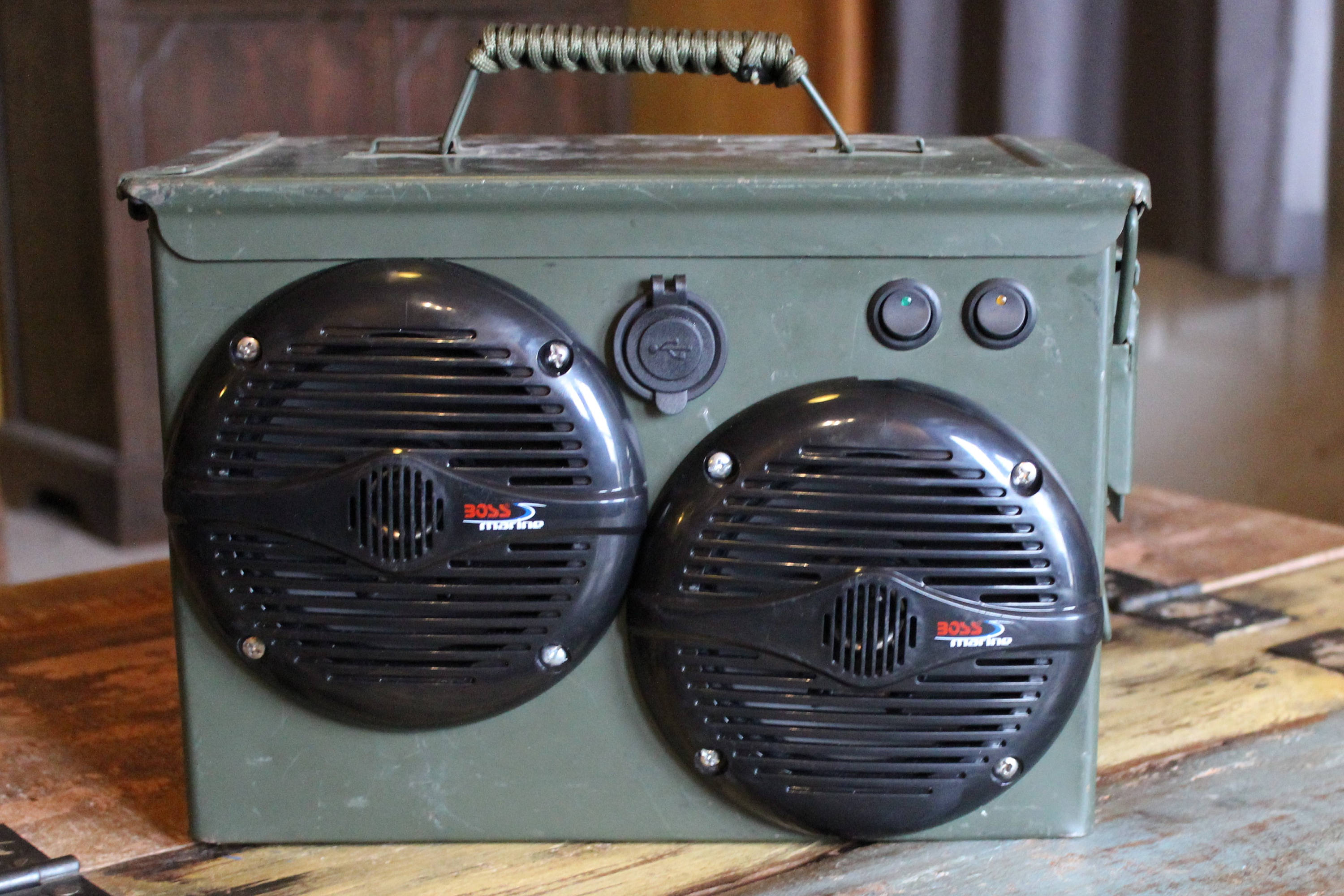 Ammo Box Bluetooth Speaker Large Olive Green Black Speakers Etsy