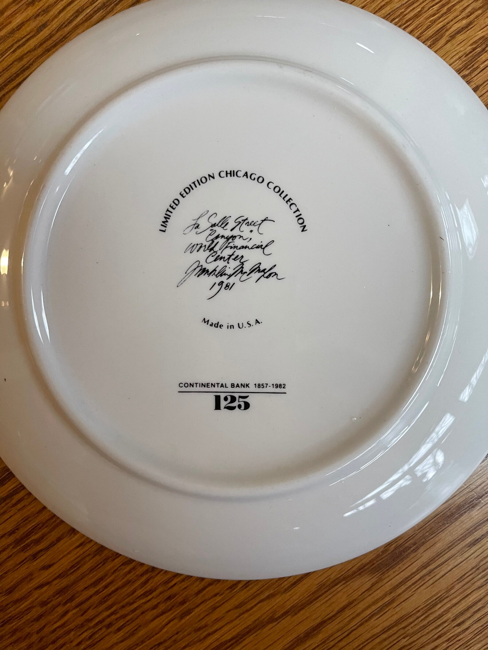 Vintage 1978/1981 Ceramic Chicago Souvenir Plates Limited Etsy