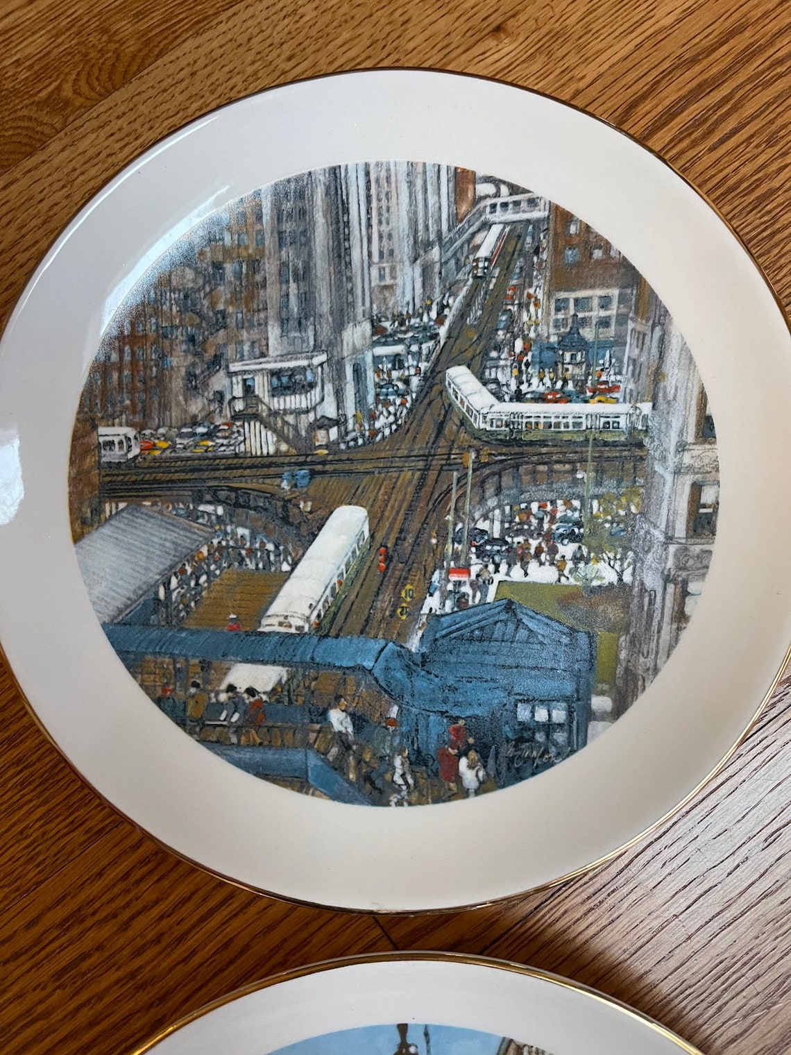Vintage 1978/1981 Ceramic Chicago Souvenir Plates Limited Etsy