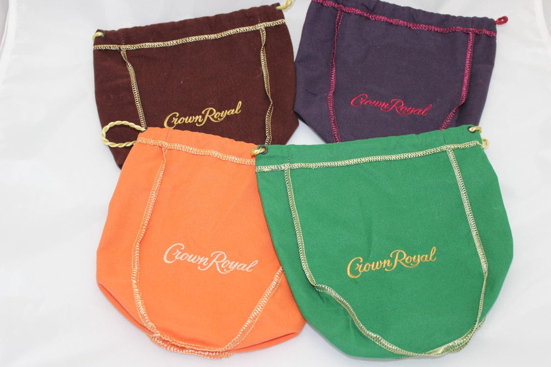 Crown Royal Drawstring Bags (pack of 10) - Etsy