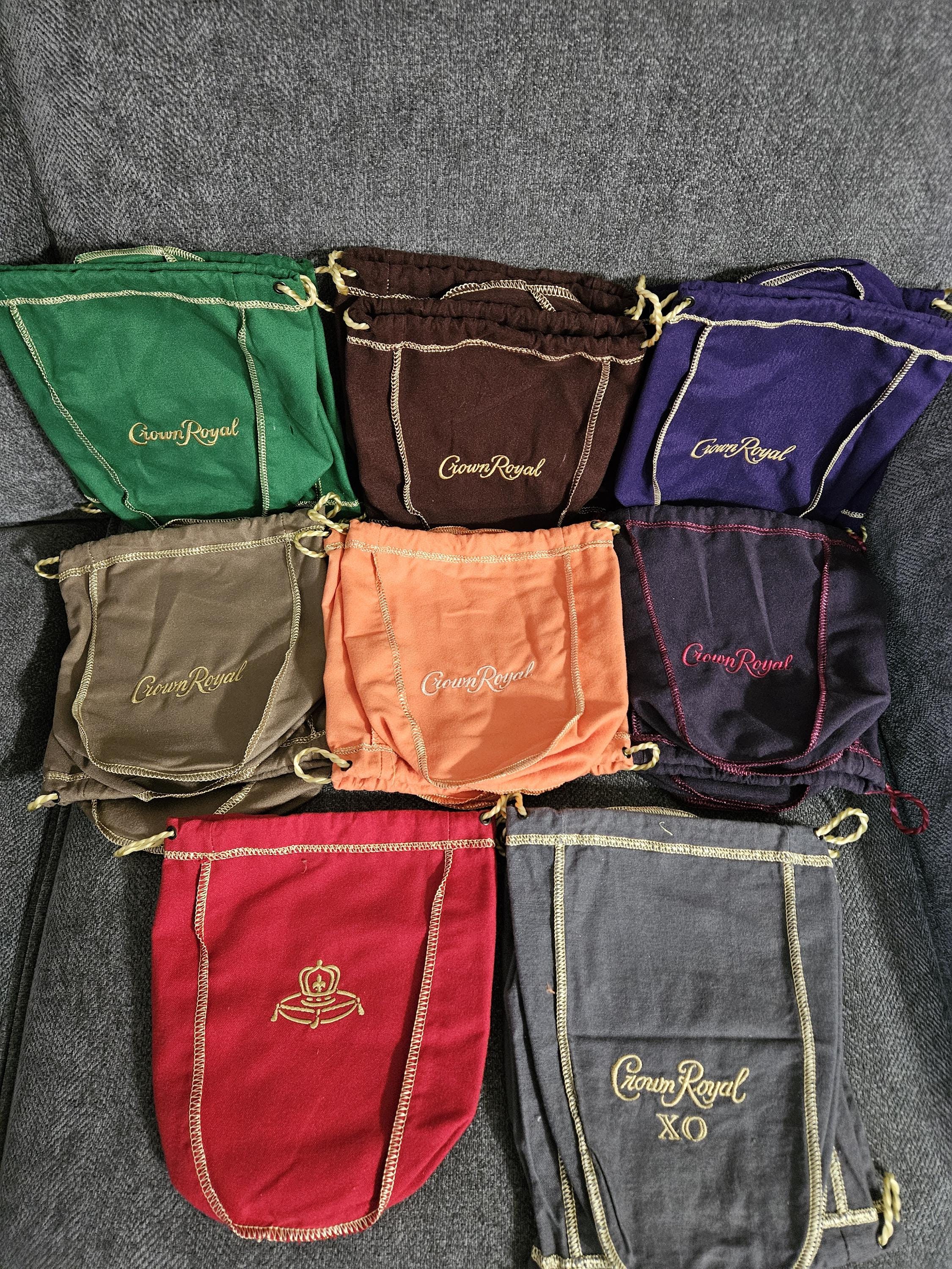 Crown Royal Drawstring Bags (pack of 10) - Etsy