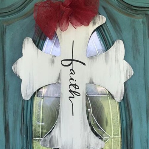 Cross Door Hanger Etsy