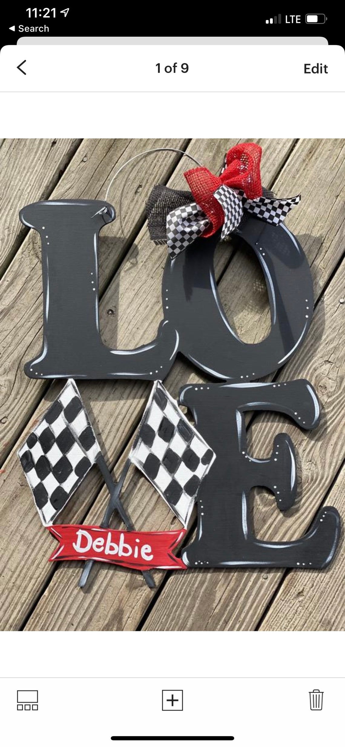 Racing Love Door Hanger checkered flag wreath drag racing Etsy