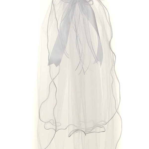 Première Communion voile, couronne, couronne, casque, coiffe, postiche, tulle, tiare, diadème de filles, diadème de fleurs décorés, voile noeud de fleurs