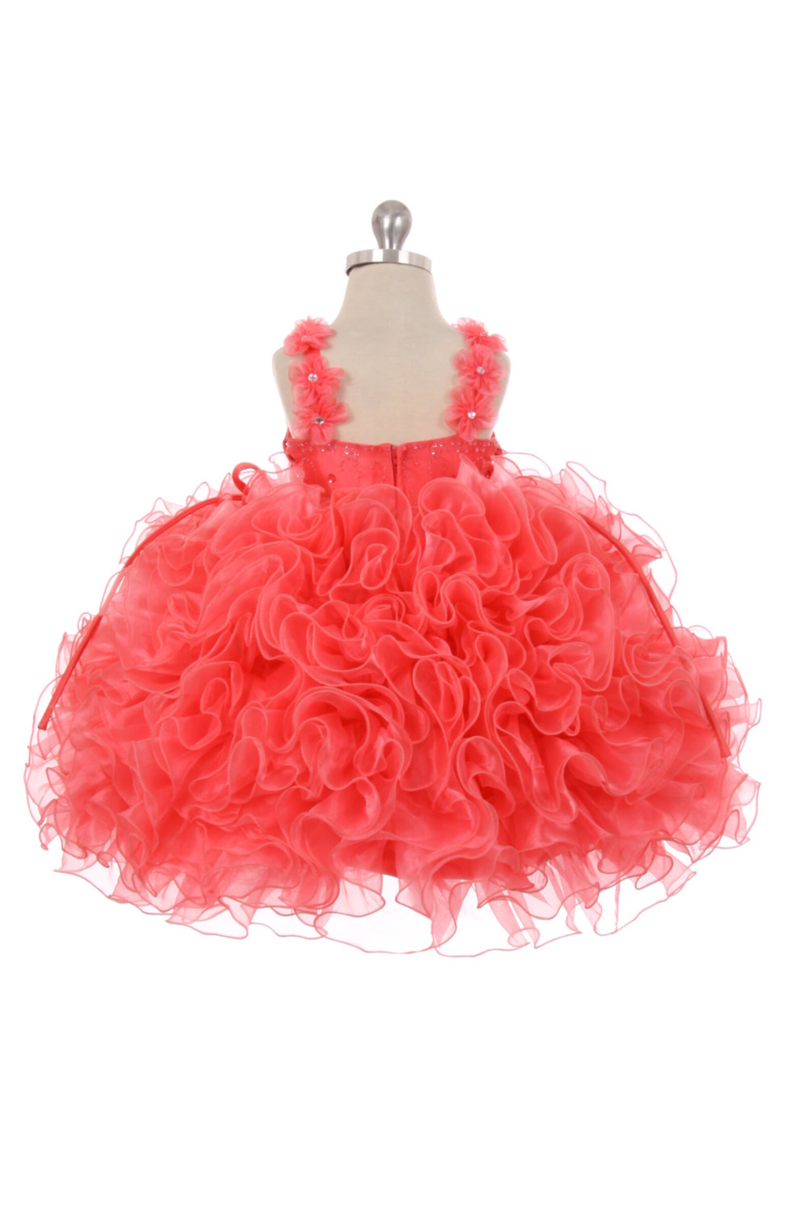 Toddler Ruffled Organza Dress Tulle Dress Tutu Dress Baby Etsy