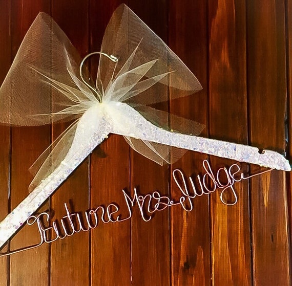 Items similar to Confetti Glitter Hangers. Wedding hanger. Wedding