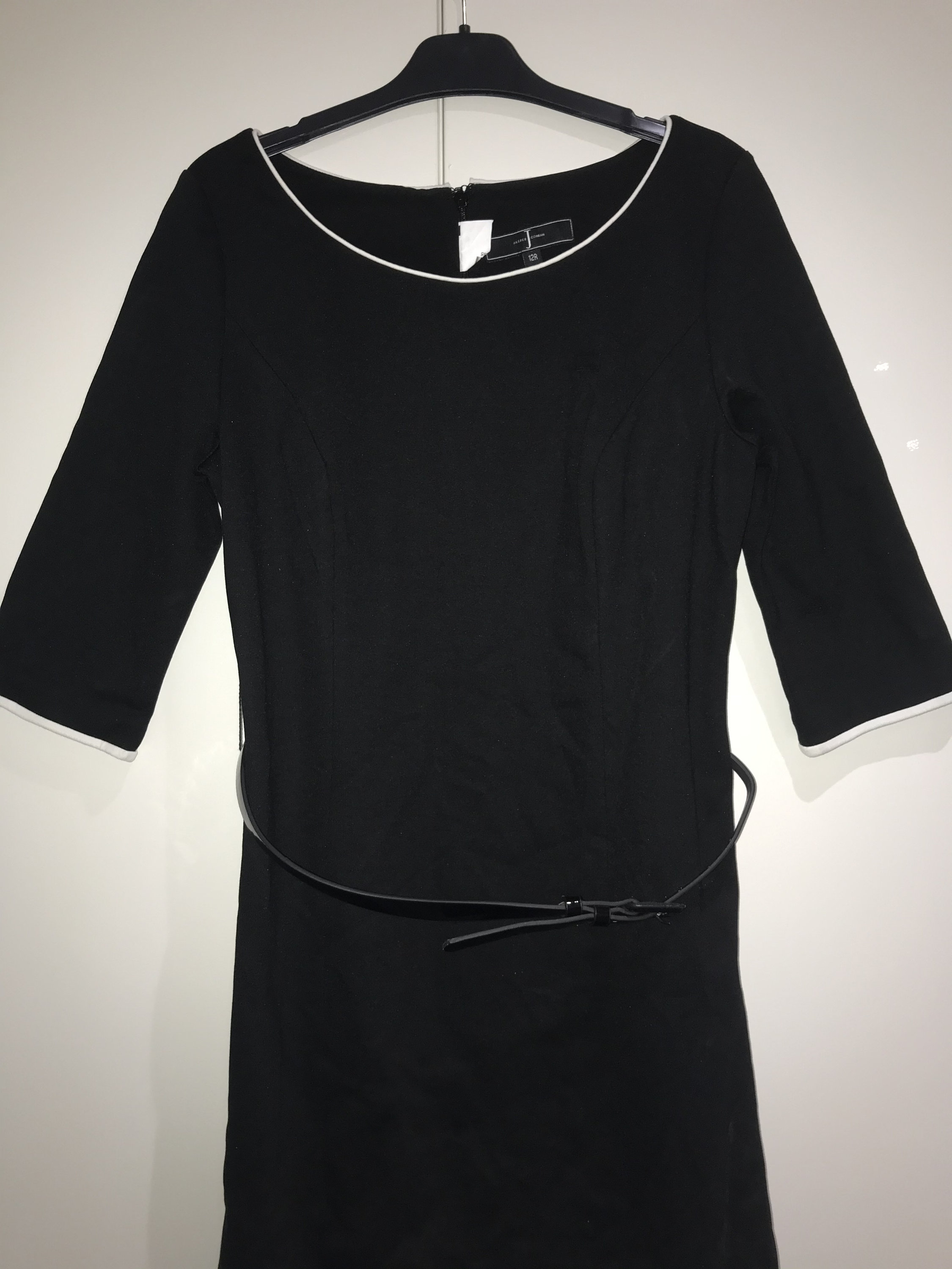 New Black JASPER CONRAN Work or Formal Dress With PVC Belt - Etsy