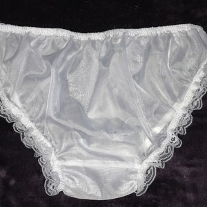 Beautiful Frilly Lime Green Sissy Satin Panties Waist All Sizes 