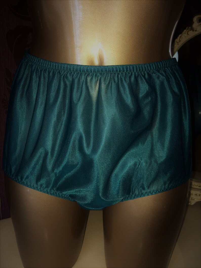 Vintage Style Knickers 70's 80's Granny Panties Knickers OLIVE Green