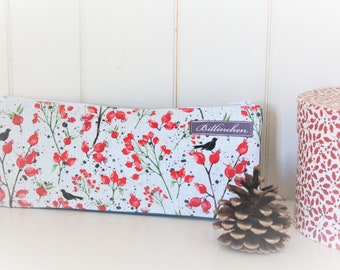 Knitting needle case, pencil case, needle bag, pencil case "Blackbird"