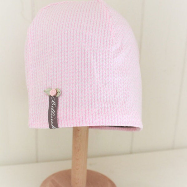 Jerseymütze/ Baby und Kindermütze, Beanie "Knitknit rosa"