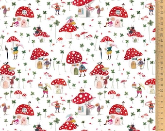 Cotton fabric lucky ones