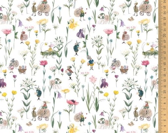 Cotton fabric meadow post