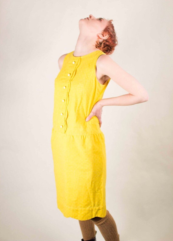 Yellow 60's Dress