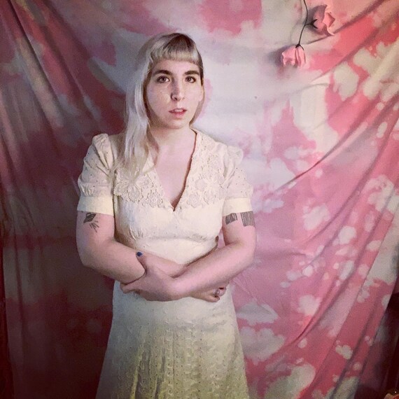 Long White 60s Dress