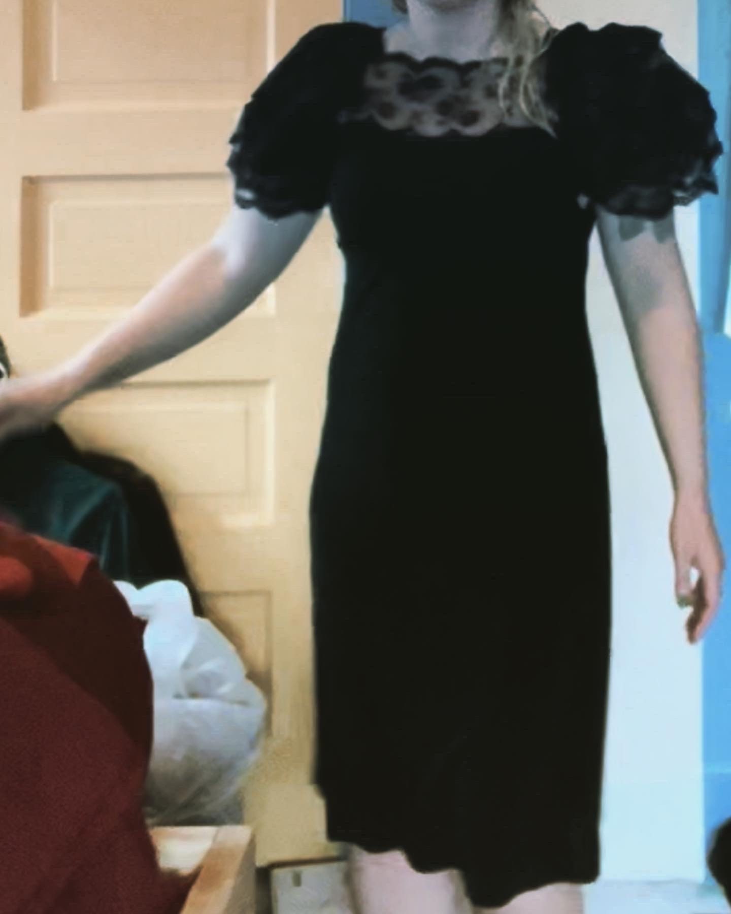 Lace Top Black Dress | Etsy