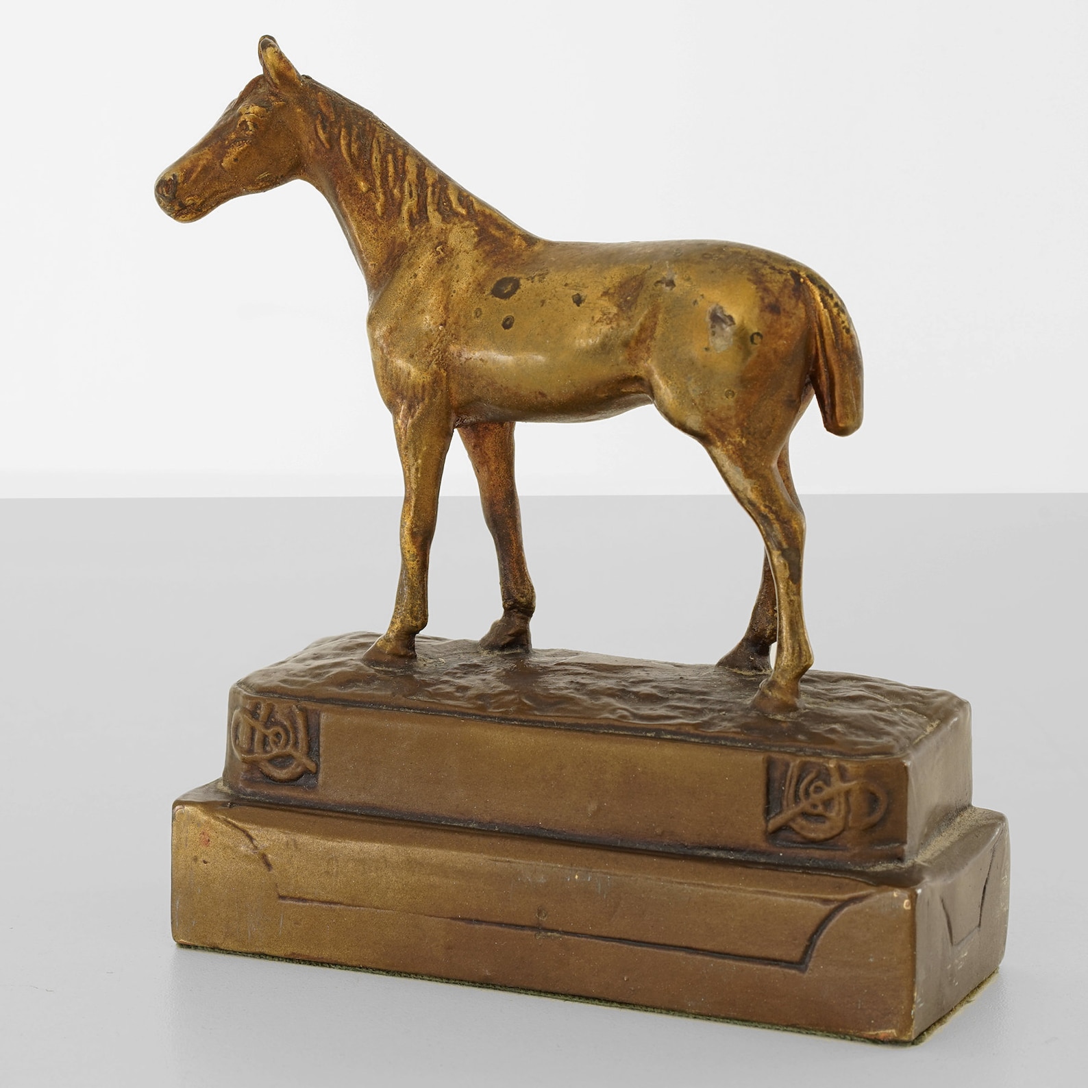 Armor bronze horse bookends horse bookends art deco Etsy