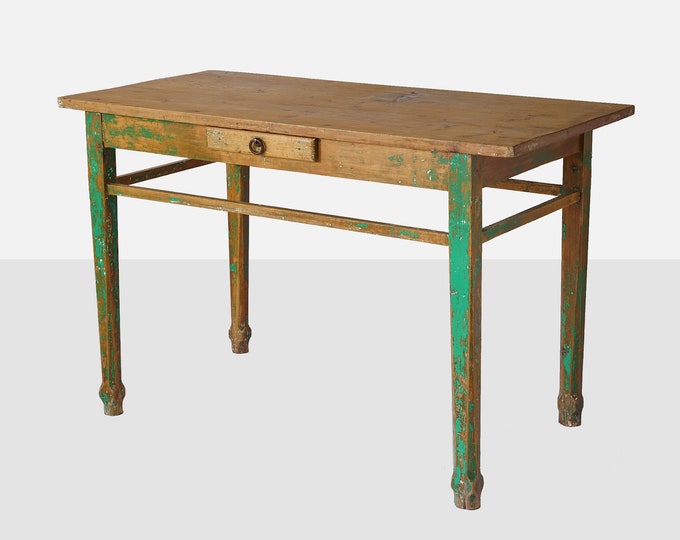 Vintage Mexican Wood Work Table Mexican Table Mexican Etsy
