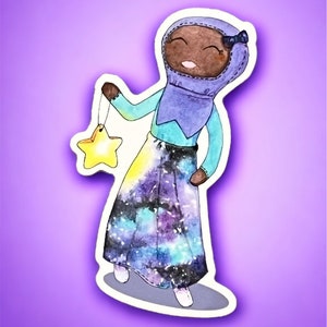 Hijabi Sticker, Hijab Sticker, Muslim Sticker, Islamic Sticker, girl sticker