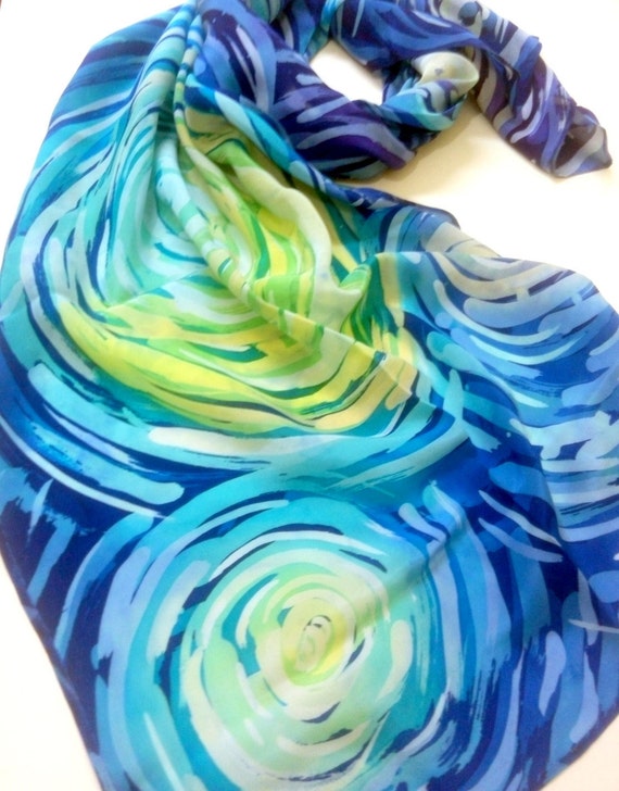 hand painted scarves