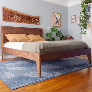 WILLARD BED FRAME in american walnut