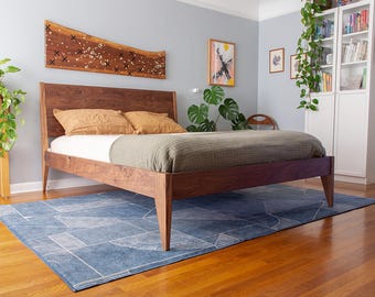 WILLARD BED FRAME in american walnut
