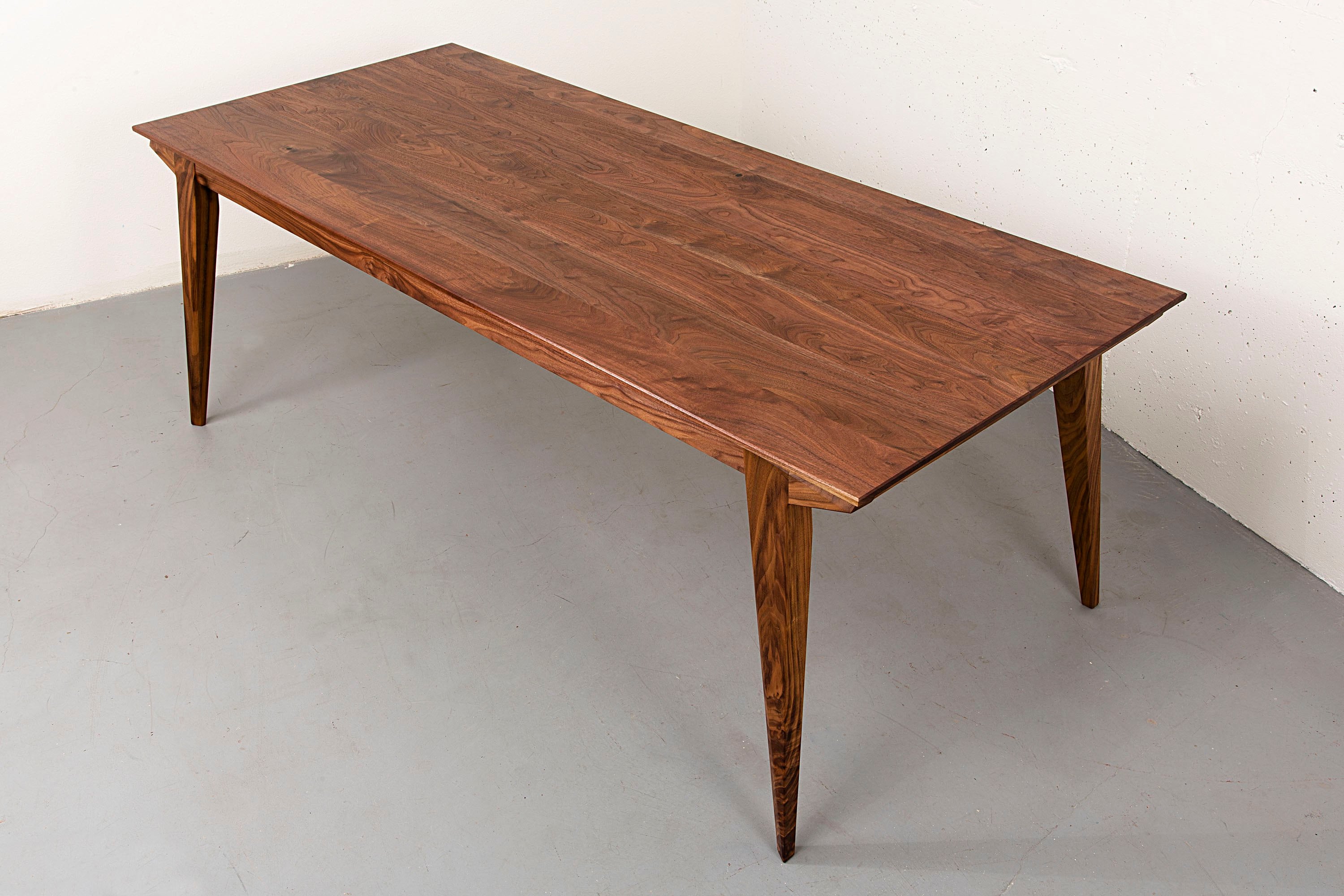 Walnut Dining Table Mid Century Modern Table 8 to 10 Seat Etsy