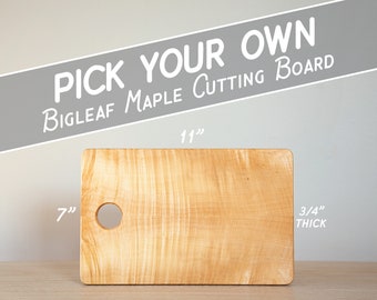 7"x11" BIGLEAF MAPLE cutting board
