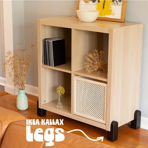 Solid Wood Legs for IKEA Kallax: Mid-Century Modern Furniture Upgrade