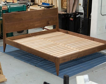 Walnut Willard Bed Frame ~ Platform Bed Frame