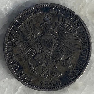 1866 Prussia German King Wilhelm Thaler