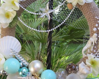 Shell wreath, Mermaid wreath, Coastal wreath