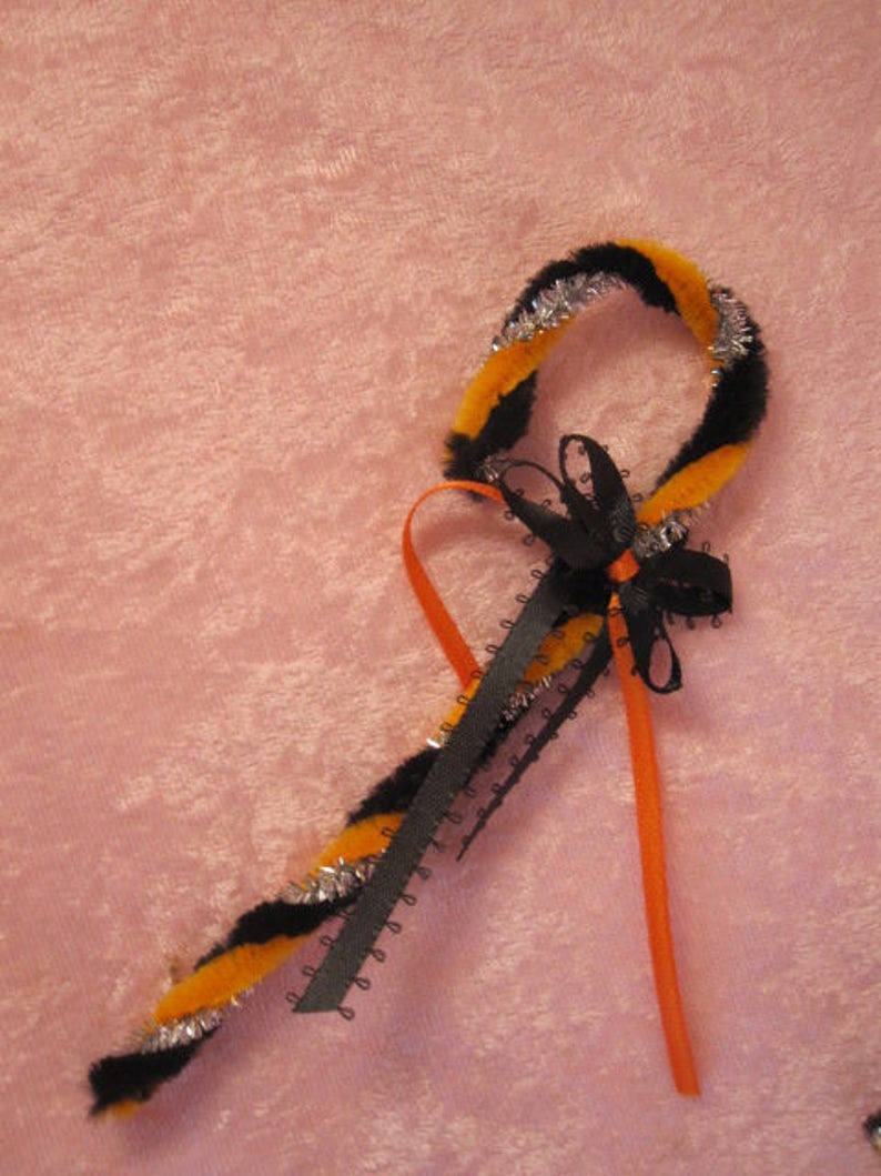 Chenille Halloween Candy Canes Etsy