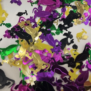 4 Packs Vintage 90s Sylvester and Tweety Confetti Sequins Cat Bird Retro Spangle Spangles Cartoon