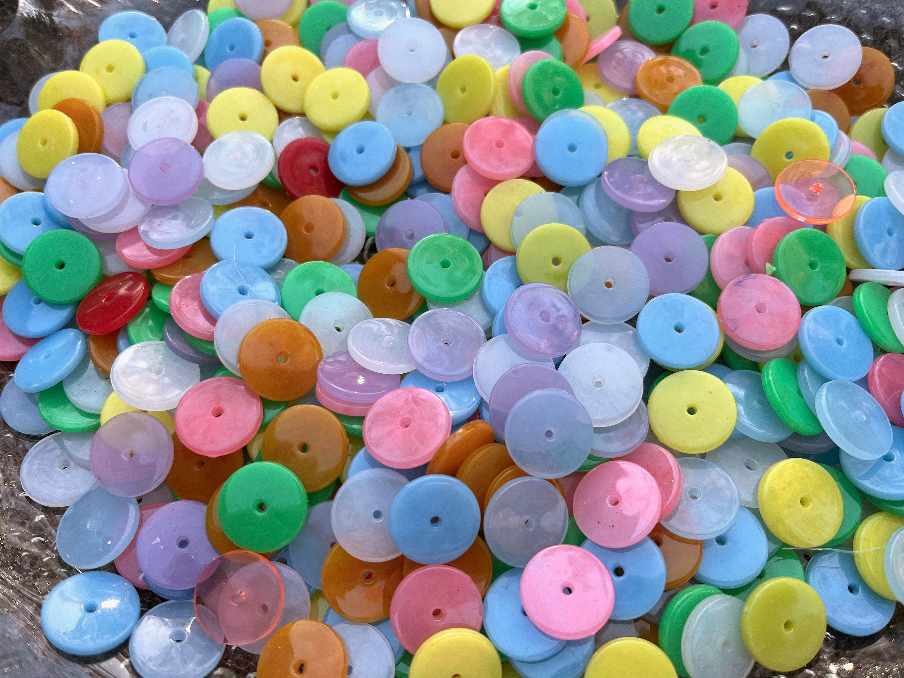 Crackle Beads - Multi-Colored - 8mm (Packs of 60; Plastic) YEAR END  INVENTORY REDUCTION SALE!