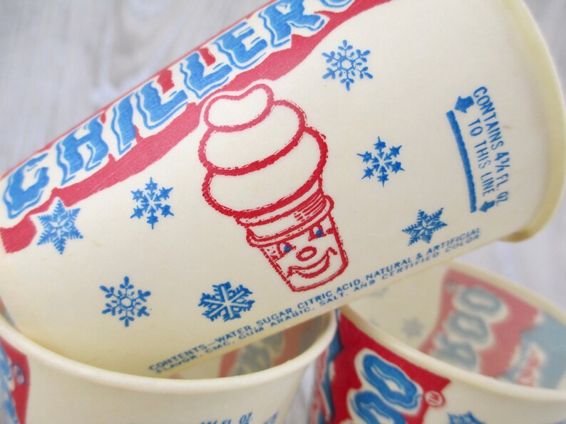3 Vintage Mister Softee Chilleroo Cups Retro 1960s 1970s Wax | Etsy