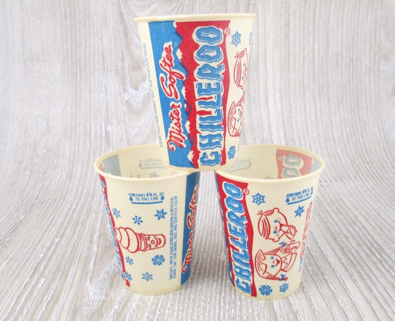 3 Vintage Mister Softee Chilleroo Cups Retro 1960s 1970s Wax | Etsy
