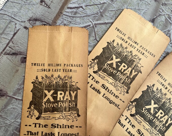 Antique Devil Paper Bags: 1900s Stove Polish Advertising Ephemera - Etsy