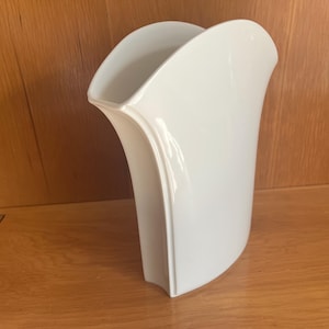 Very Large Vintage Rosenthal Porcelain Vase Studio Line Retro Mod Designer 1970s White