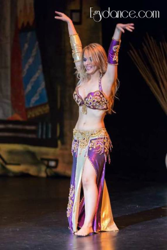 SEXY WOMEN ARAB Oriental Belly Dance Veil Bra Thong Pants Set